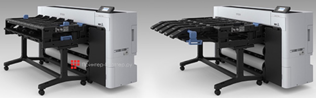 Epson SureColor SC-T7700DL. Дополнительный штабелер большой емкости