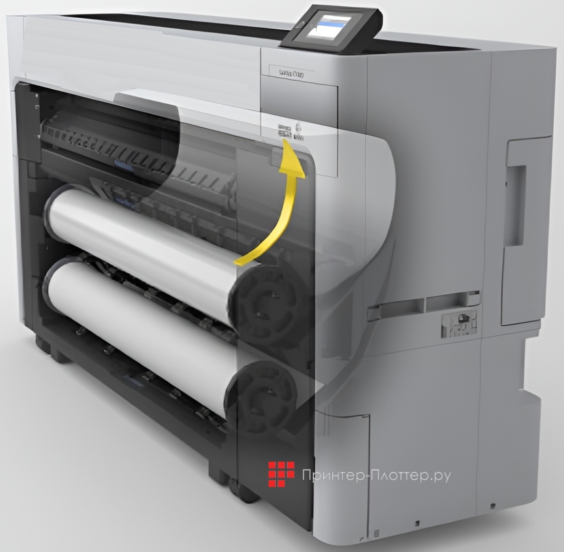 Epson SureColor SC-T7700DM. Автоматическая загрузка бумаги