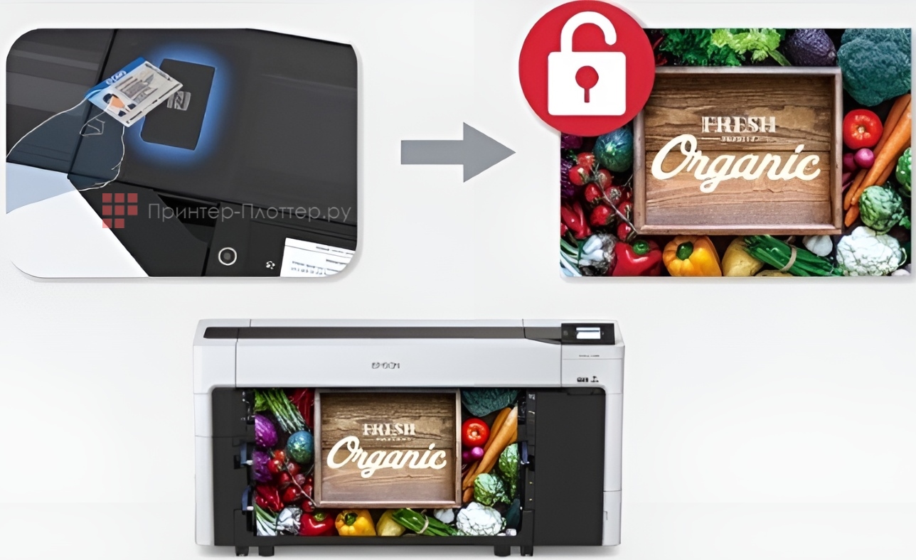 Epson SureColor SC-T7700DM. Печать конфиденциальных документов