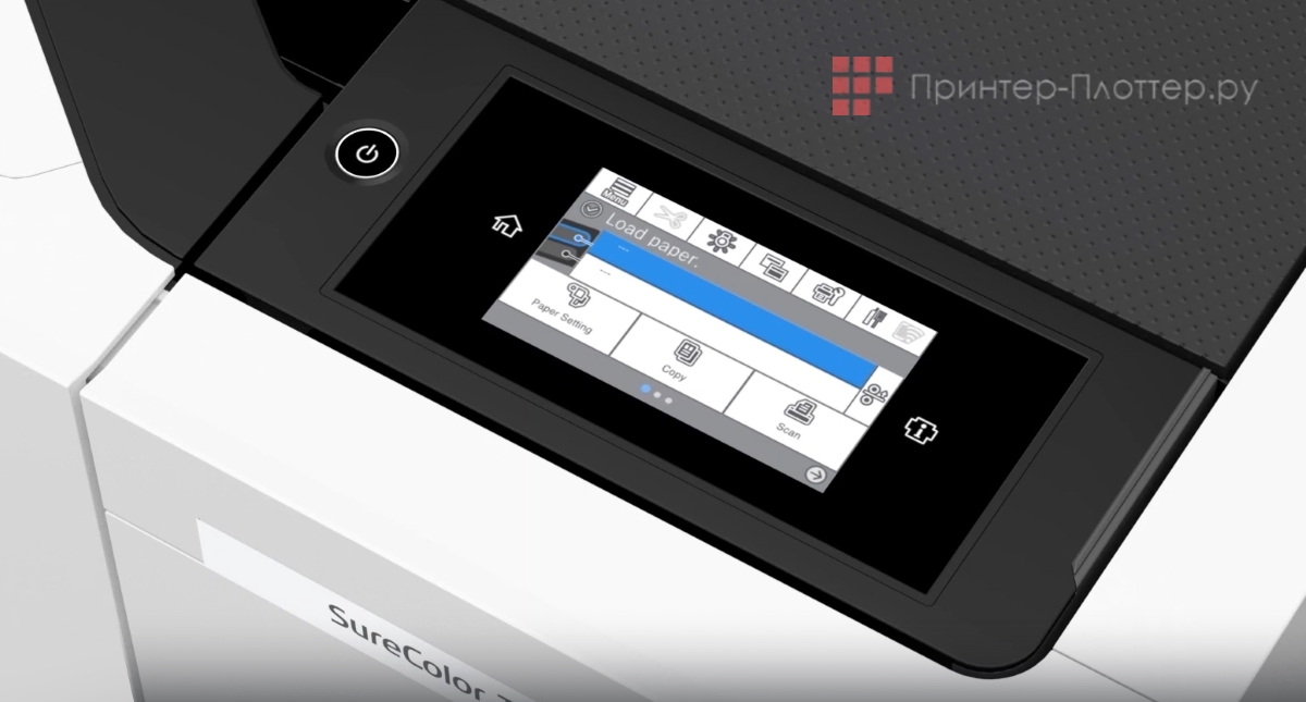 Epson SureColor SC-T7700DM. Усовершенствованная сенсорная панель