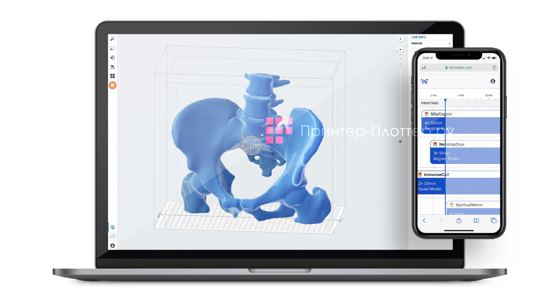 Formlabs Form 3B. Программное обеспечение