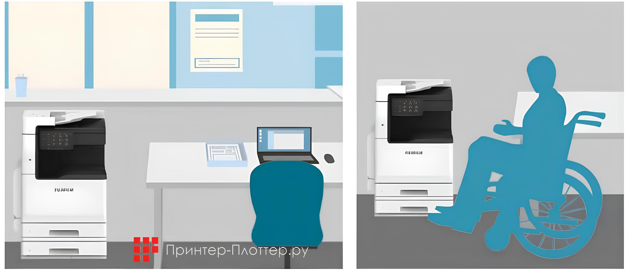 Fujifilm Apeos C2560. Компактная конструкция