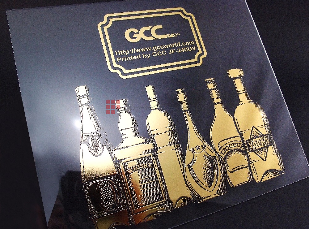 GCC JF-240UV. Использование золотой фольги