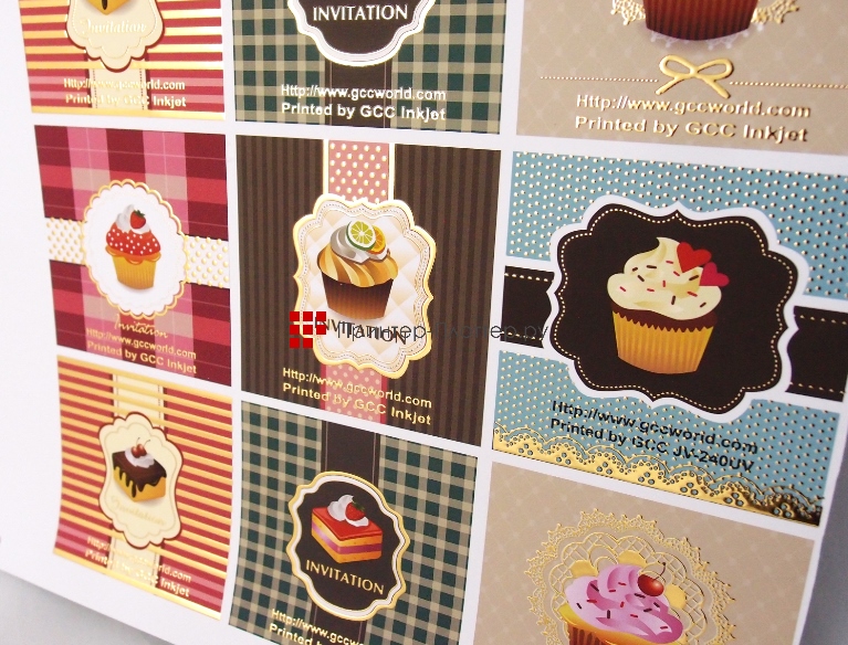 GCC JV-240UV. Тиснение фольгой