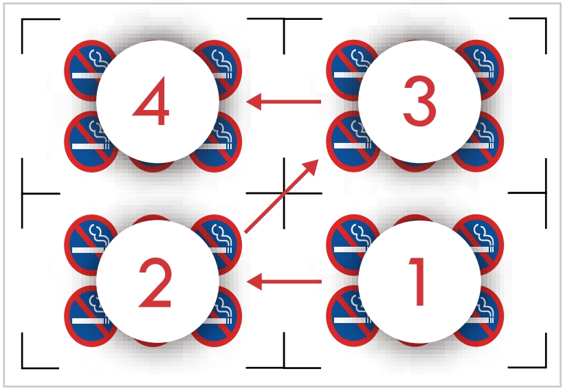 Graphtec CE7000-130. Множественные метки