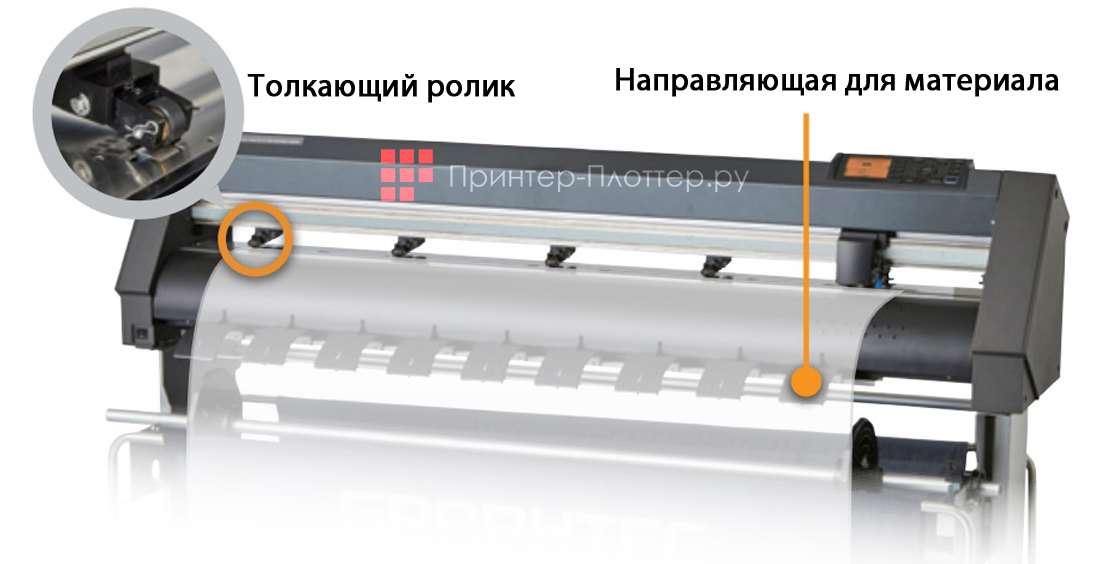 Graphtec CE7000-130AP. Стабильная подача материала