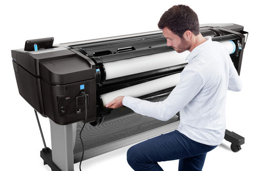 HP Designjet T1700dr PostScript. Удобная работа с бумагой