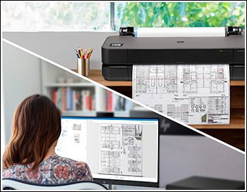 HP DesignJet T230. Приложение HP Click