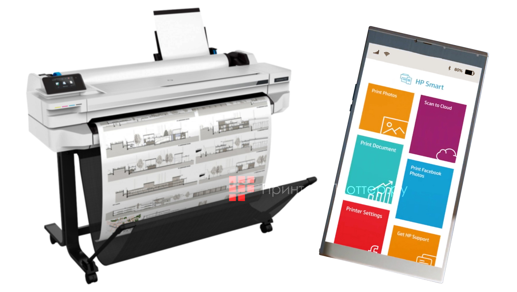 HP DesignJet T525 914 мм. Всегда на связи