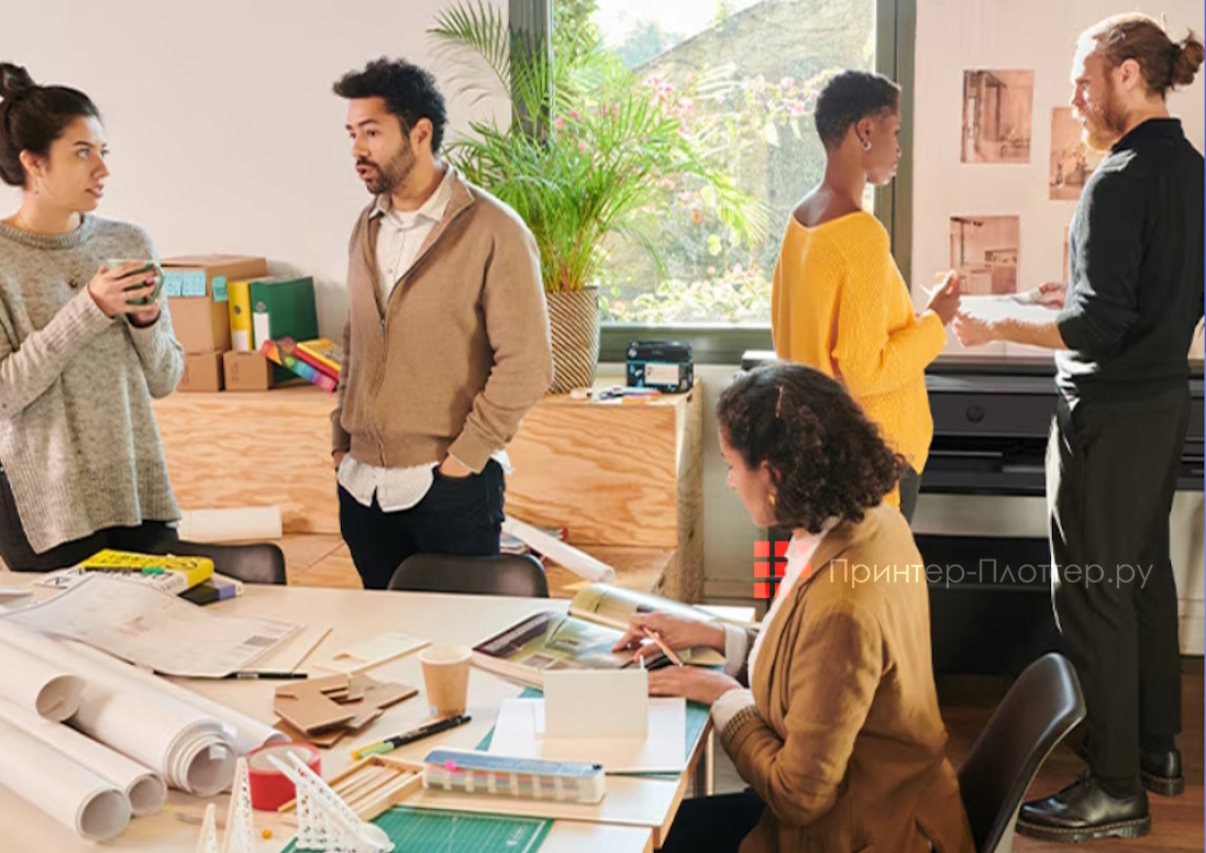 HP DesignJet T950 MFP. Опции финишной обработки документов