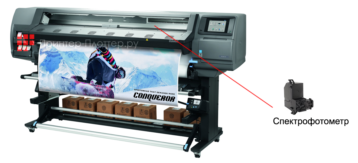 HP Latex 375. Спектрофотометр