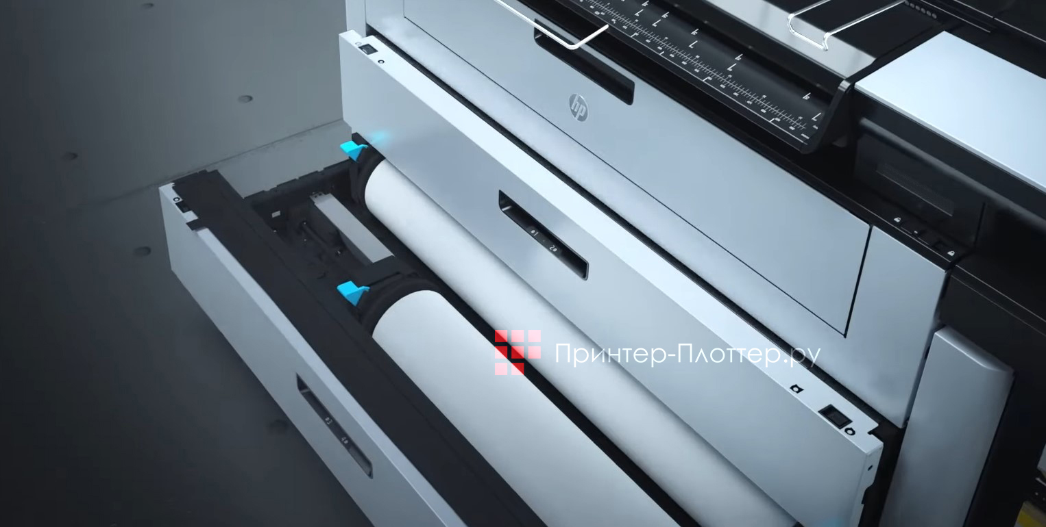 HP PageWide XL 8200. Лотки