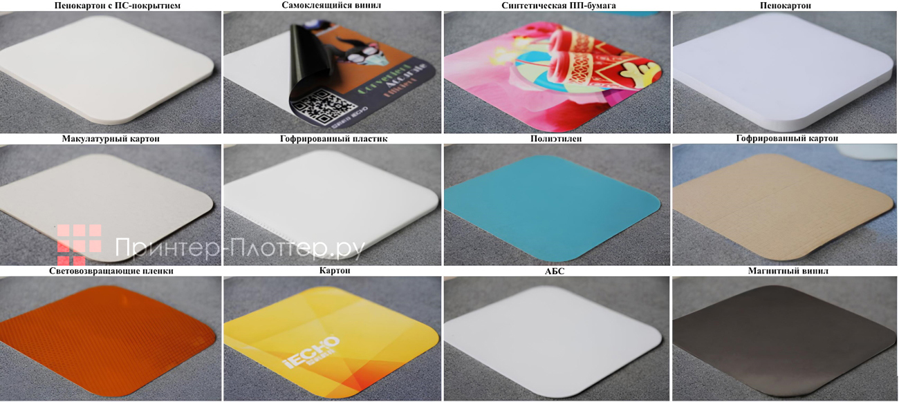 iECHO PK4-0912. Используемые материалы