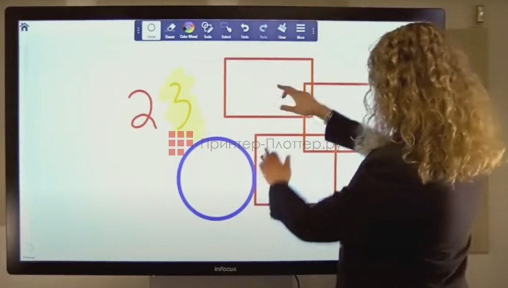 InFocus JTouch D134. Проекционно-емкостная технология