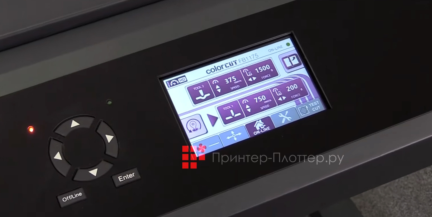 INTEC ColorCut FB1175. Панель управления