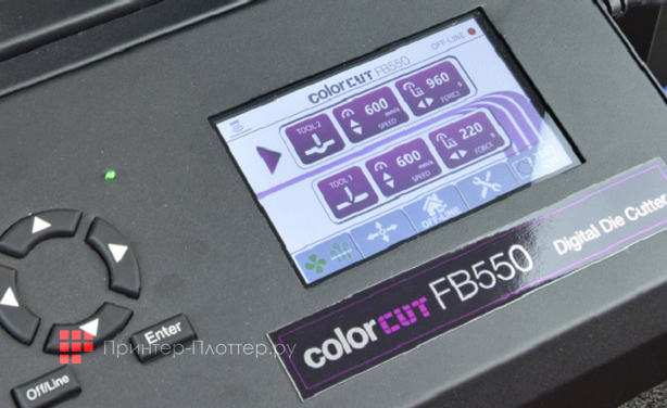 INTEC ColorCut FB550. Панель управления