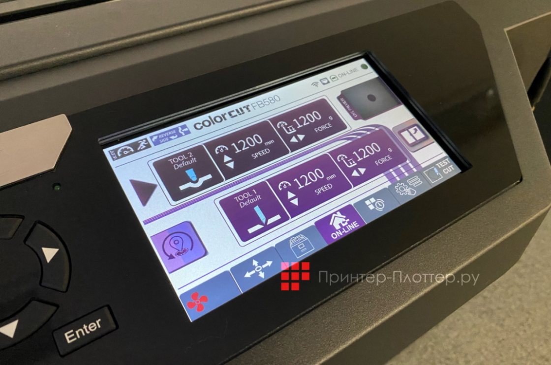 INTEC ColorCut FB580. Панель управления