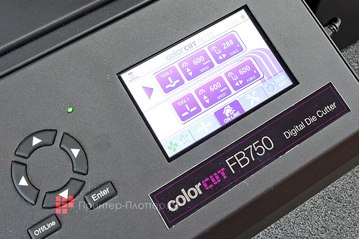 INTEC ColorCut FB750. Панель управления