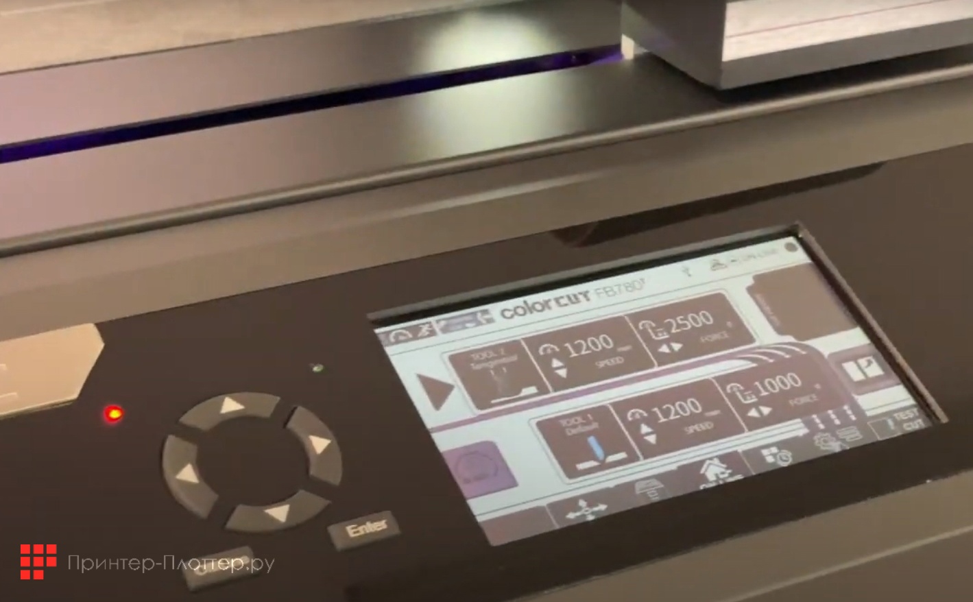 INTEC ColorCut FB780T. Панель управления