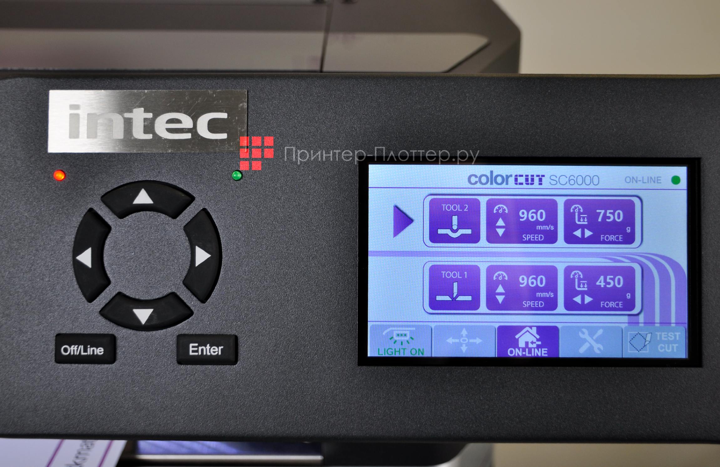 INTEC ColorCut SC6000. Управление