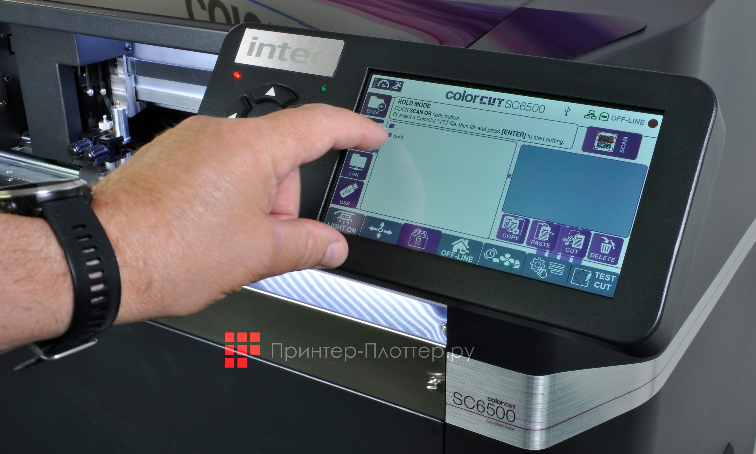 Intec ColorCut SC6500. Управление