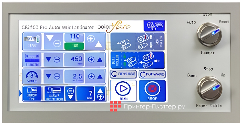 Intec ColorFlare CF2500. Управление с сенсорного экрана