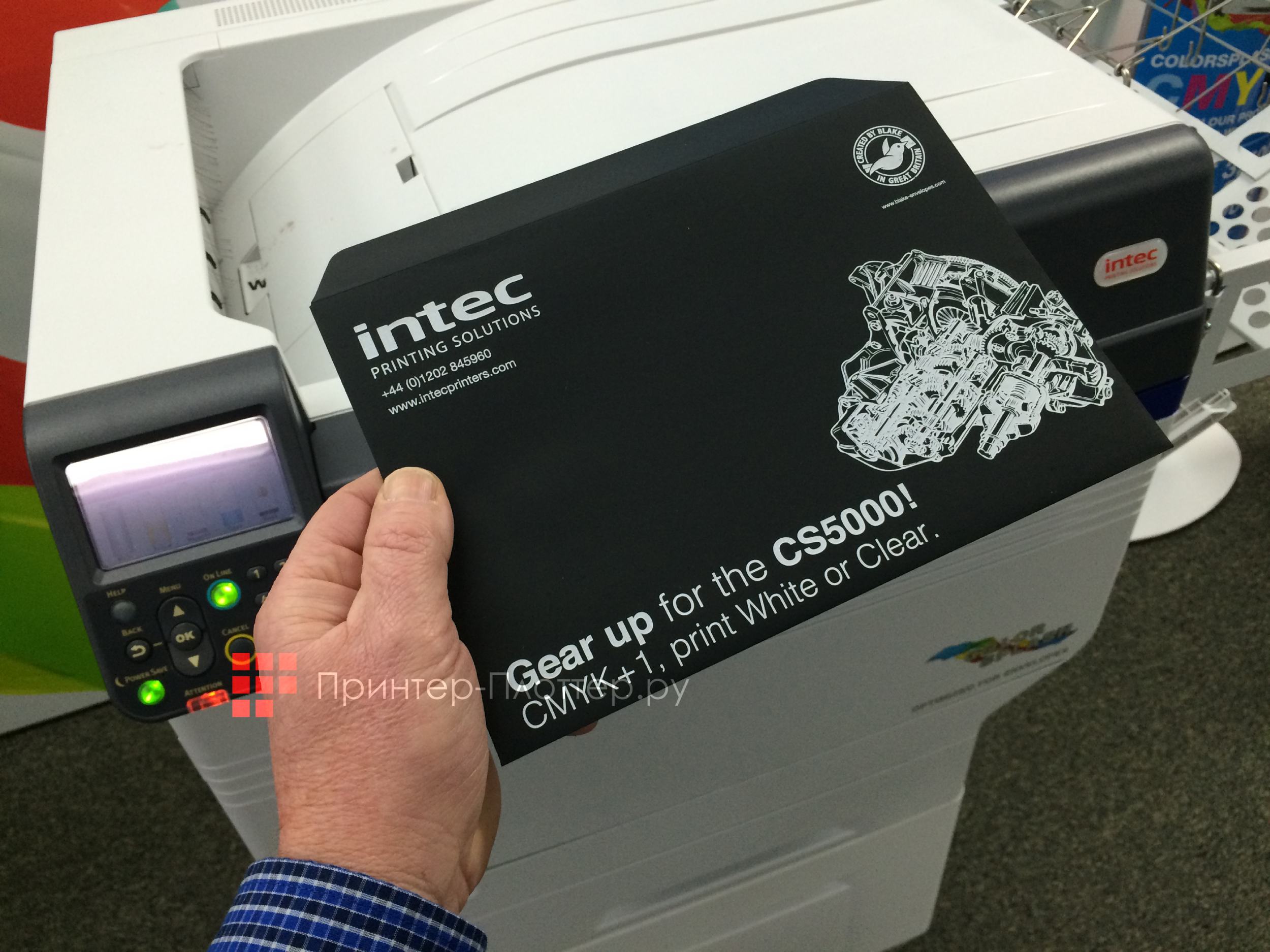 INTEC ColorSplash CS5000. Печать белым цветом