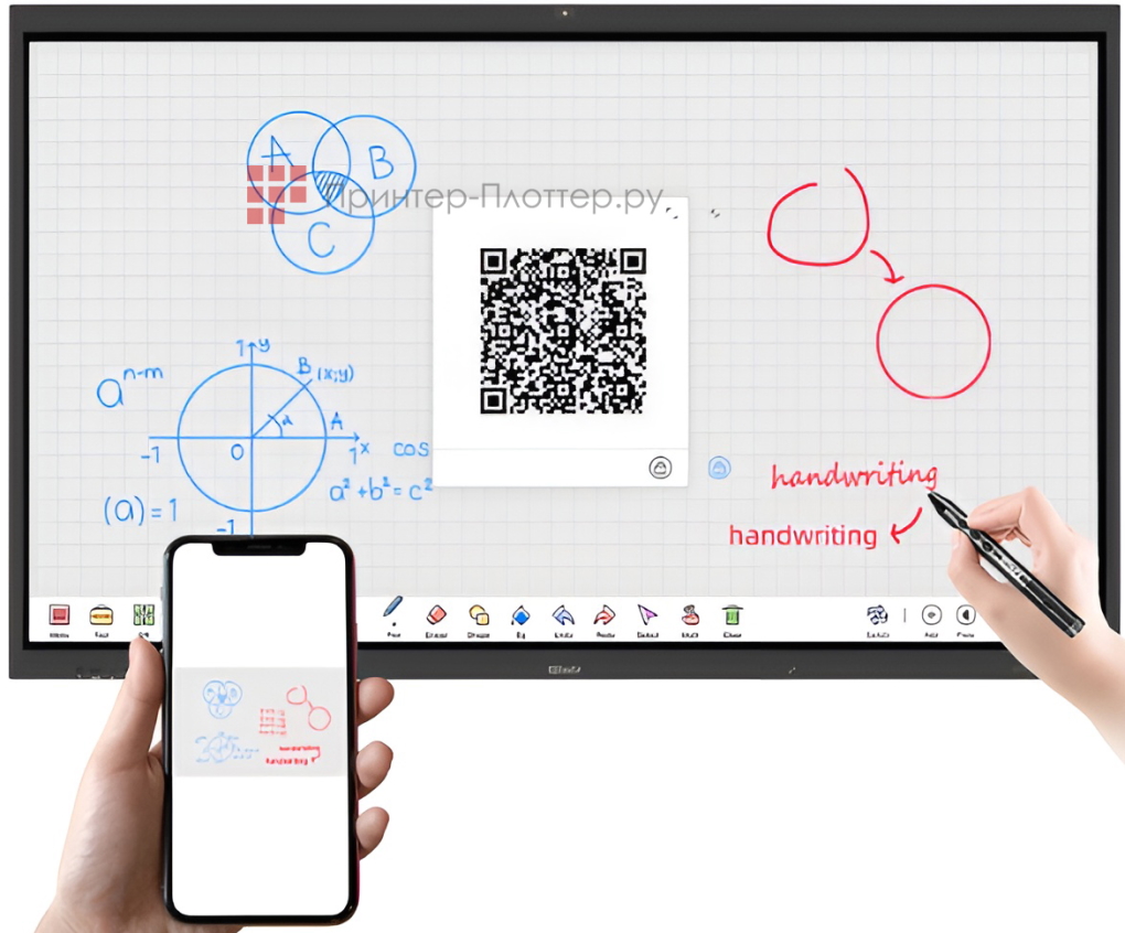 IQBoard TE1100 LE065MD IQTouch. QR-код упрощает работу