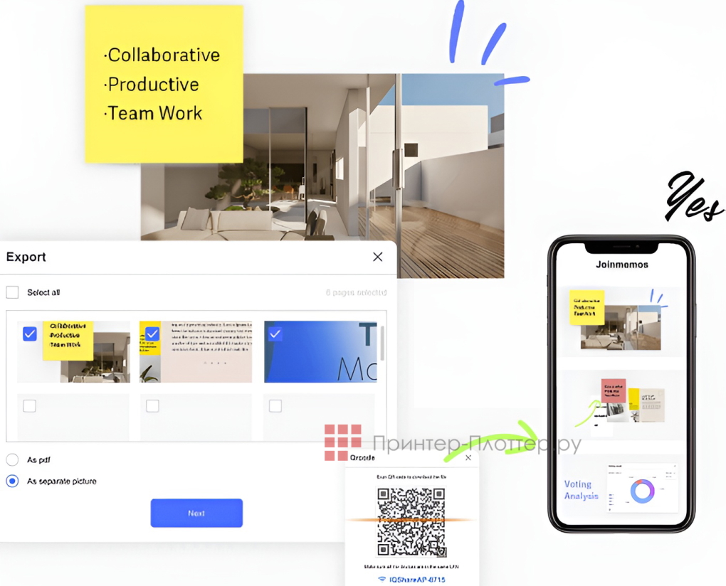 IQBoard TE1100 LE075MD IQTouch. Все содержимое встречи на доске