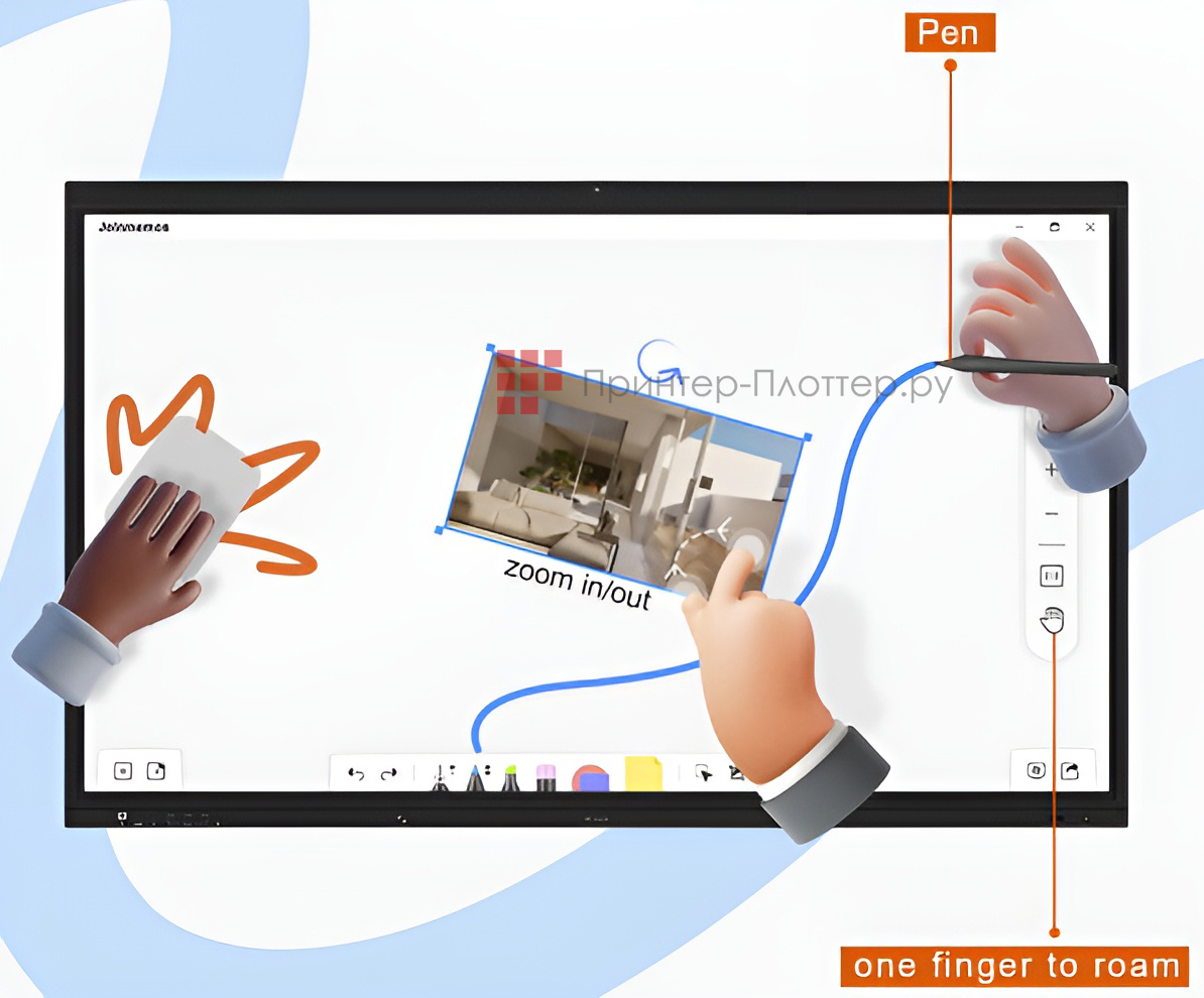 IQBoard TE1100 LE086MD IQTouch. Режим разделения