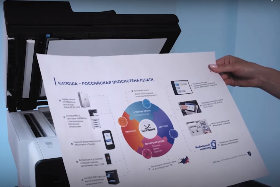 Катюша M247e. Сканирование и копирование документов формата А3
