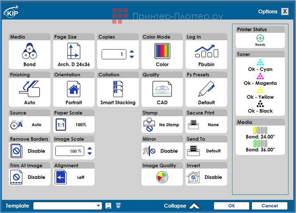 KIP 740. Драйвер KIP для Windows