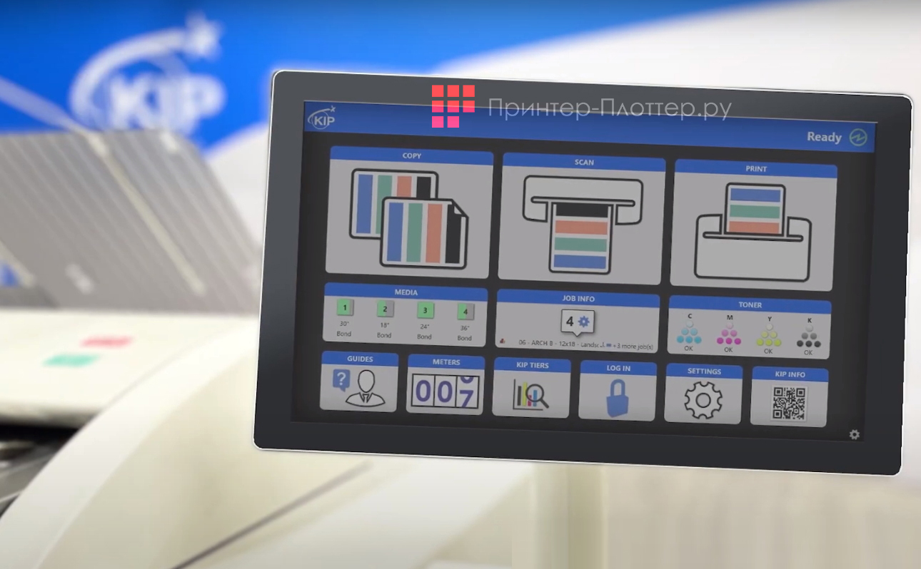 KIP 740. Сенсорный экран