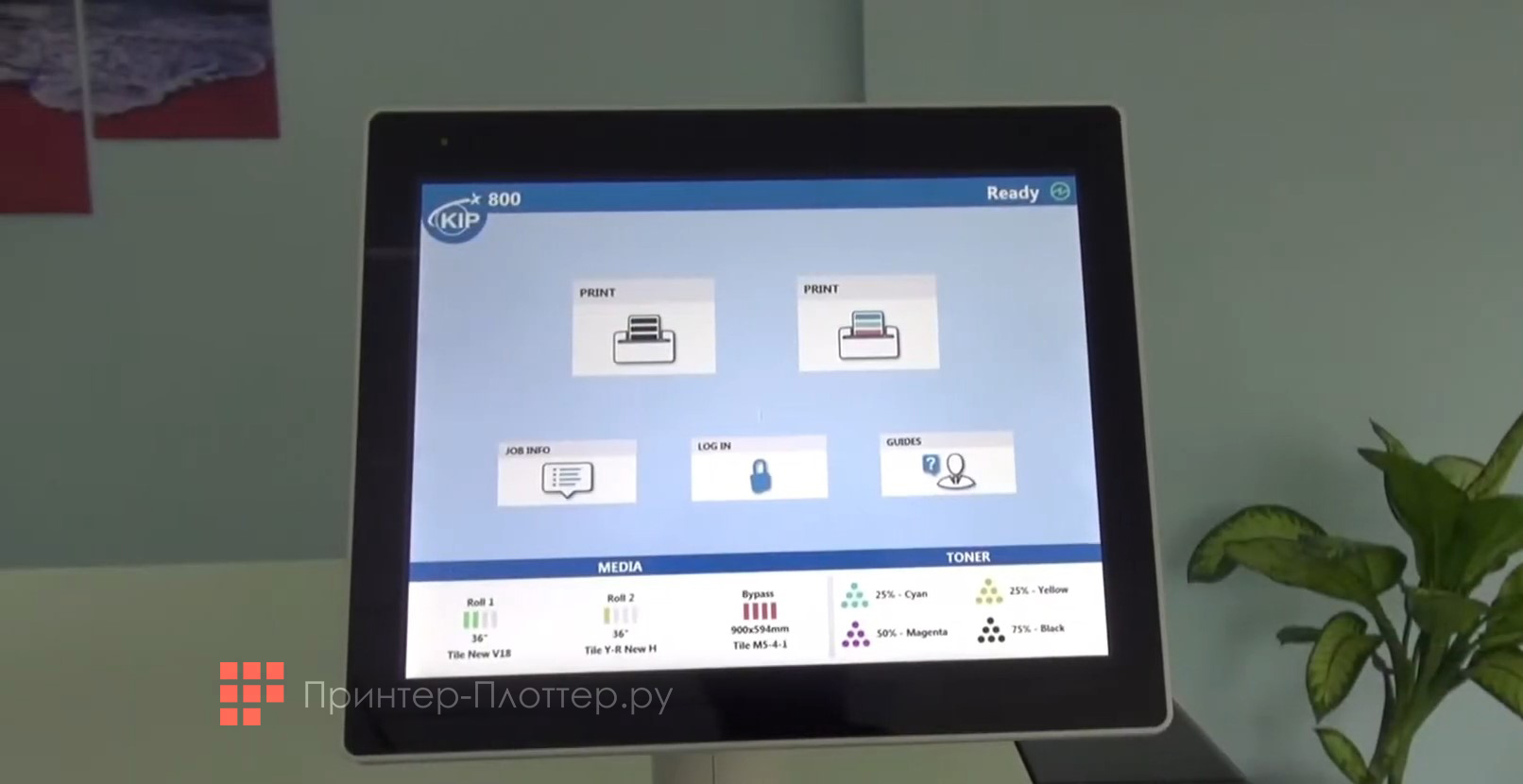 KIP DDP480. Графический интерфейс