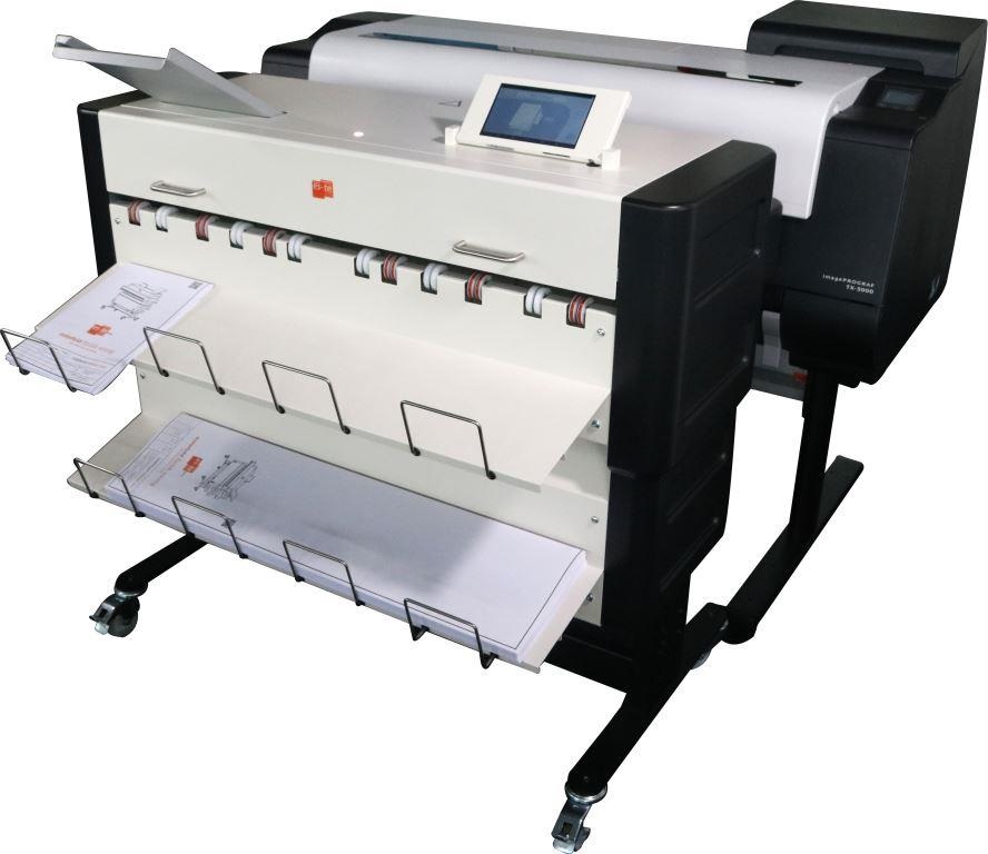 KIP KIPFold 1700. Совместная работа с плоттером