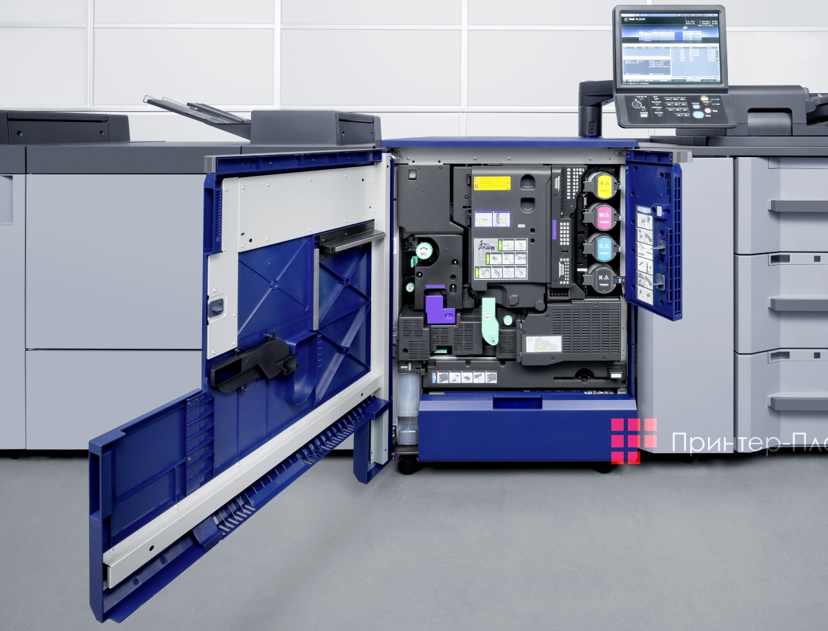 Konica Minolta AccurioPress C7090. Сложные операции с носителями