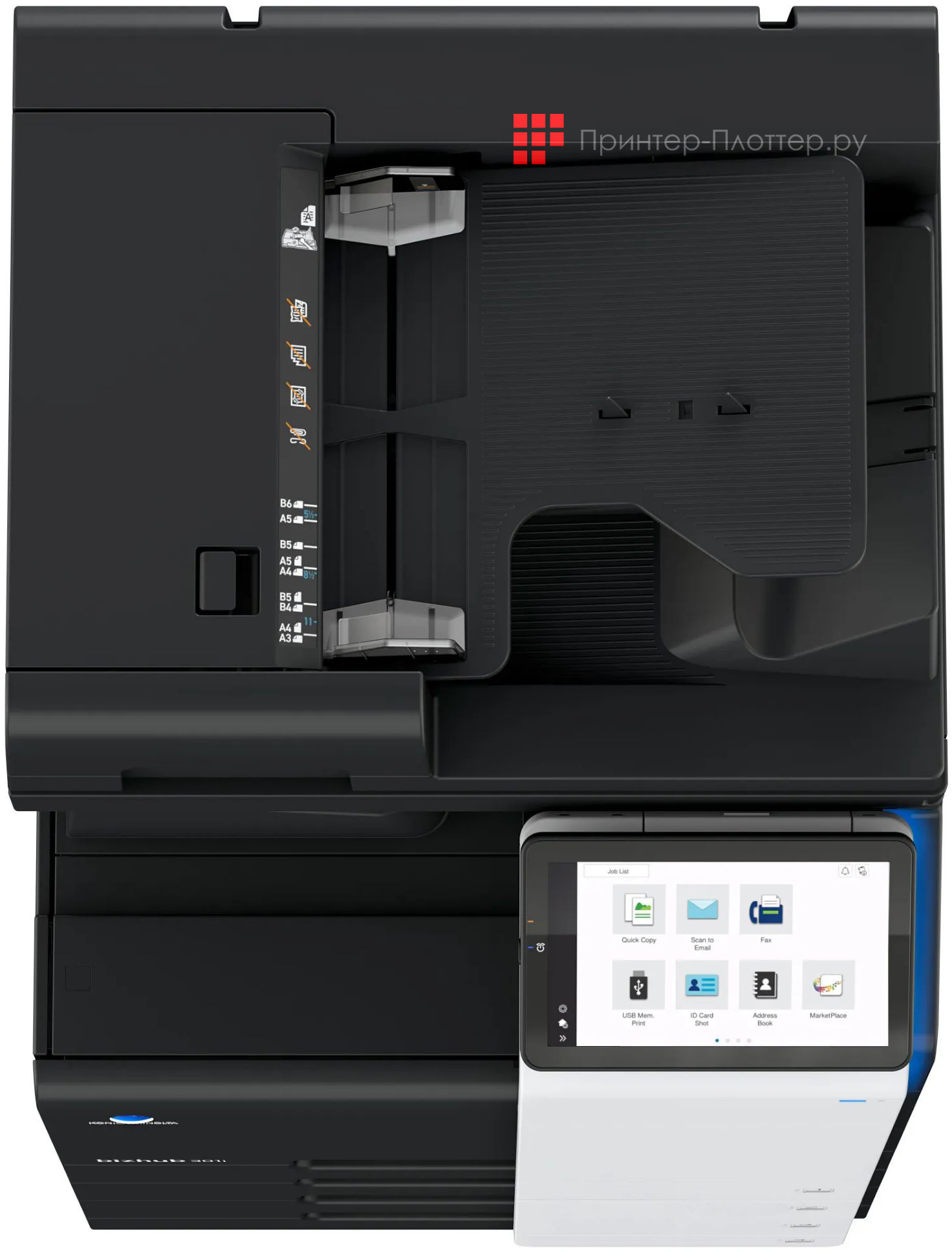 Konica Minolta bizhub 301i. Печать