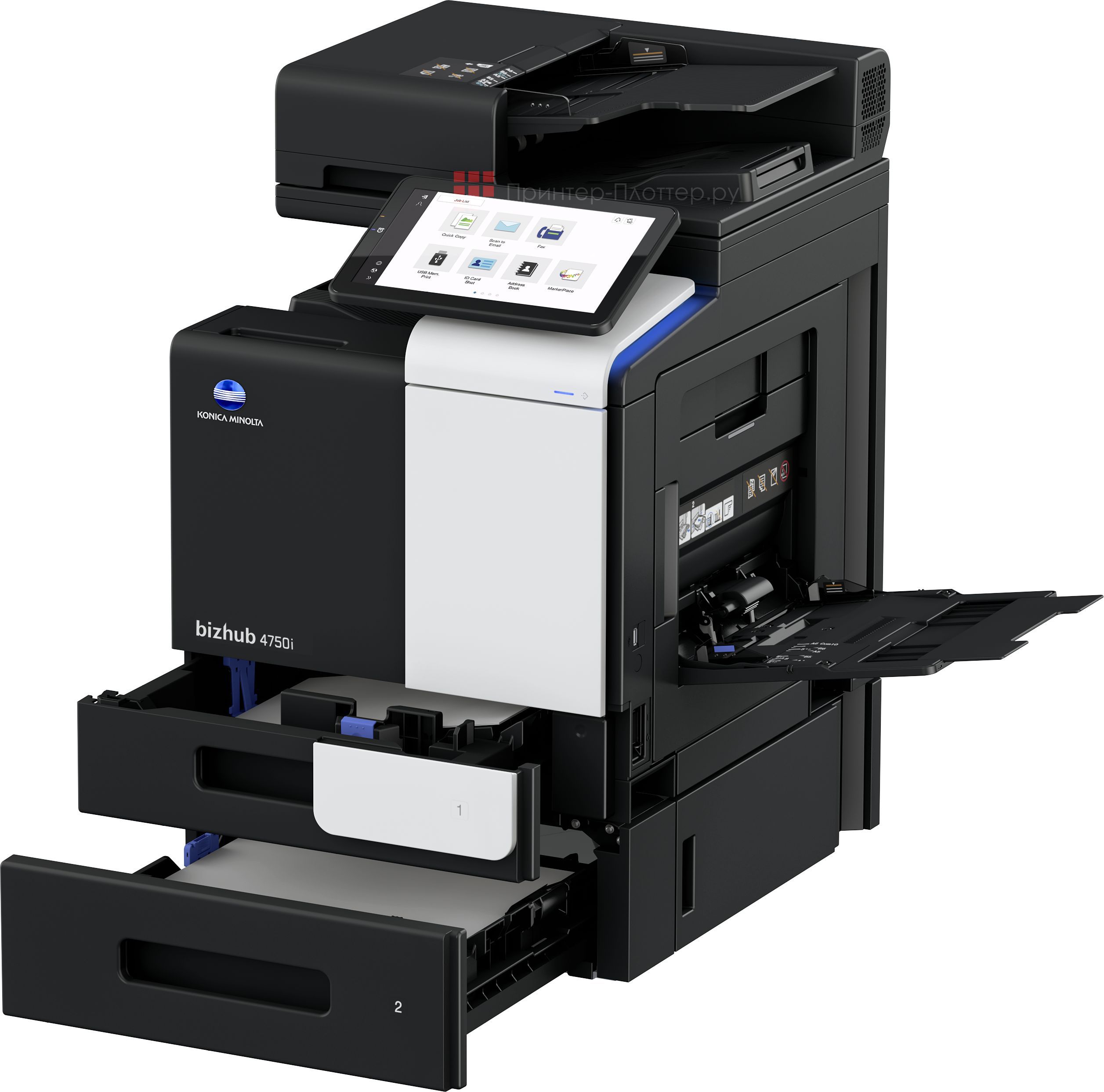 Konica Minolta bizhub 4750i. Функционал
