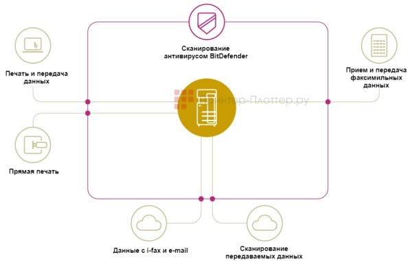 Konica Minolta bizhub C3300i. Безопасность