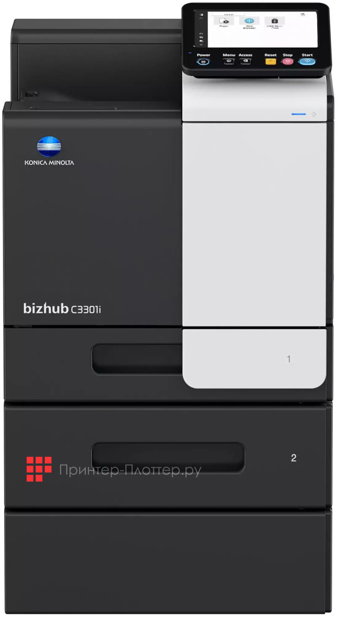 Konica Minolta bizhub C3301i. Особенности