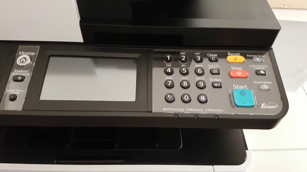  Kyocera ECOSYS M5526CDW. Сенсорный дисплей