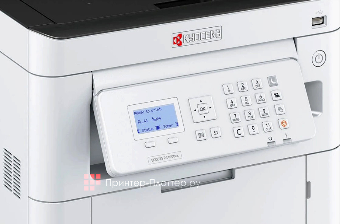 Kyocera ECOSYS PA4000cx. Панель управления