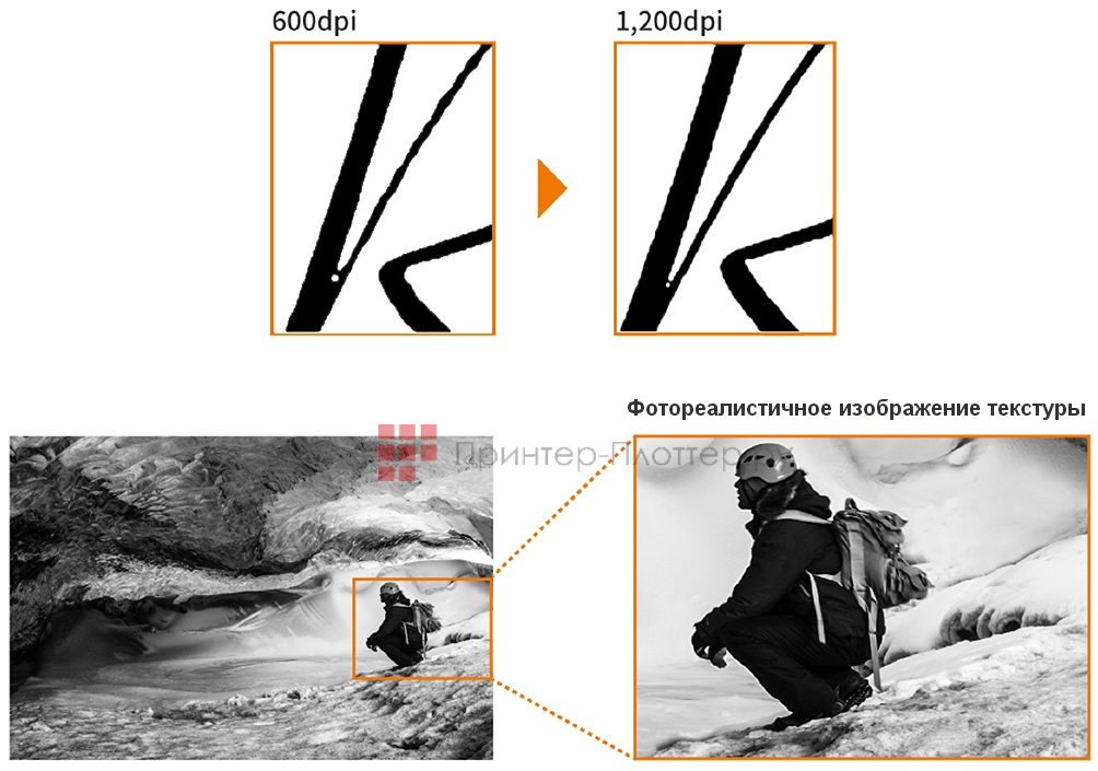 Kyocera TASKalfa 7004i. Воспроизведение мелких деталей