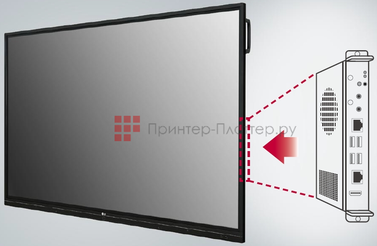 LG 65TR3BF-В. Встроенный комплект OPS