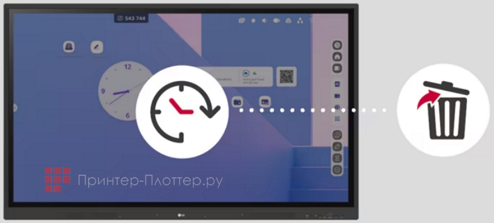 LG 75TR3DK-B. Автоматическое удаление файлов