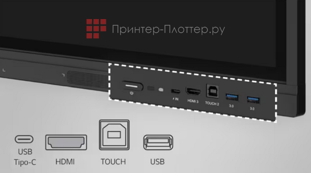 LG 86TR3DK-B. Дизайн передней панели