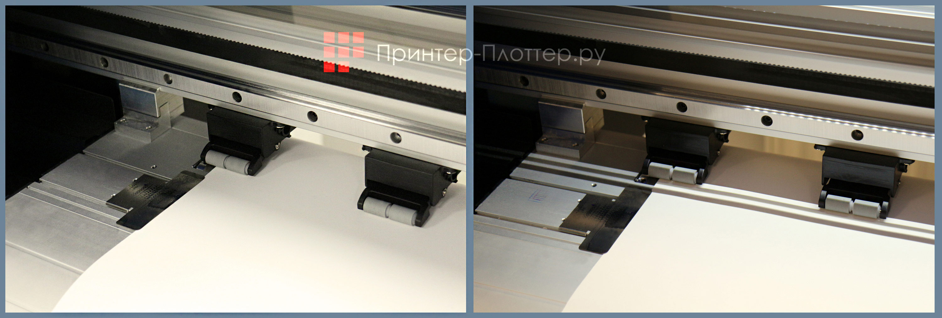 LINEA Sol A100 1601. Прижимные пластины для фиксации материала и прижимные ролики