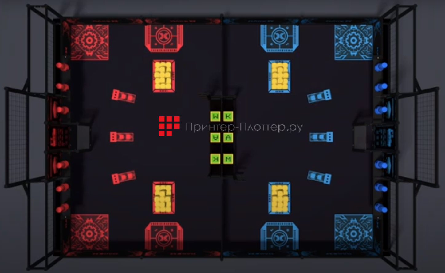 Makeblock соревновательное тренировочное поле 2020 MakeX Challenge Intelligent Innovator Practice Arena