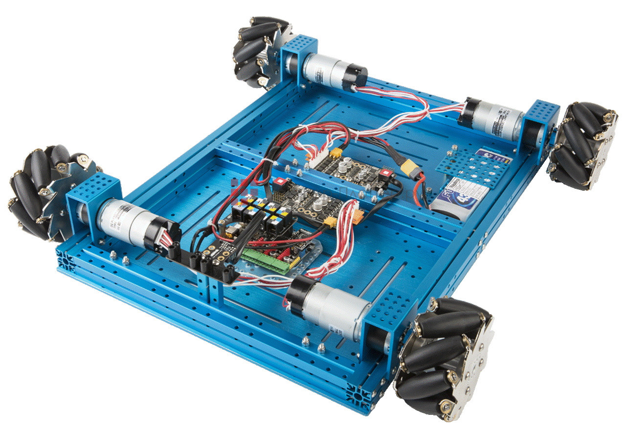 Mecanum Wheel Robot Kit with Orion and Handle. Особенности