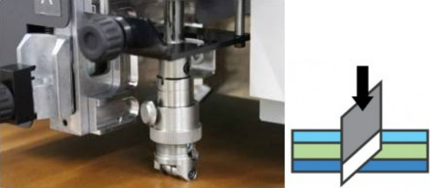 Mimaki CFL-605RT. Тангенциальный нож для резки сложных материалов